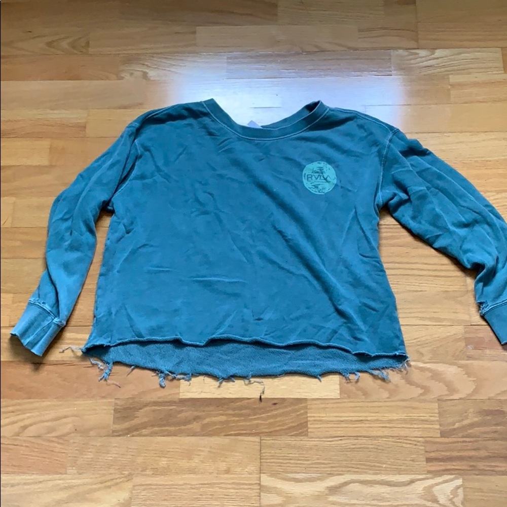 RVCA distressed crop top